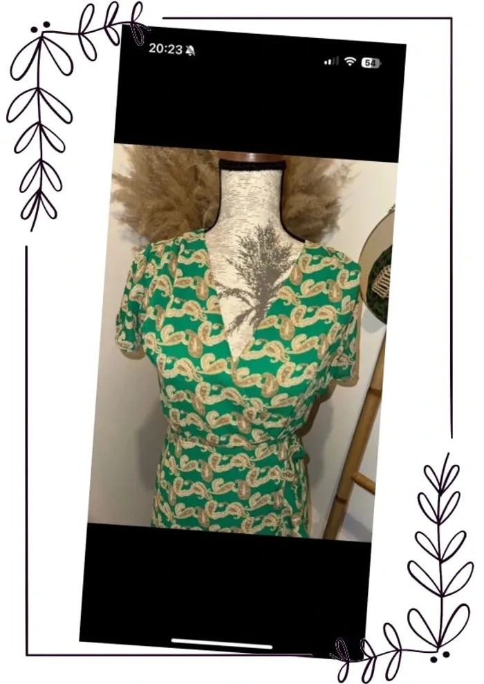 Robe verte d’été fluide goa neuve chic - photo numéro 2