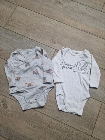 Lot de 2 bodys dumbo 9 mois