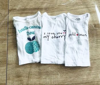 Lot de 3 tee-shirts « 2 Kiabi et 1 Obaibi » Taille 1 mois