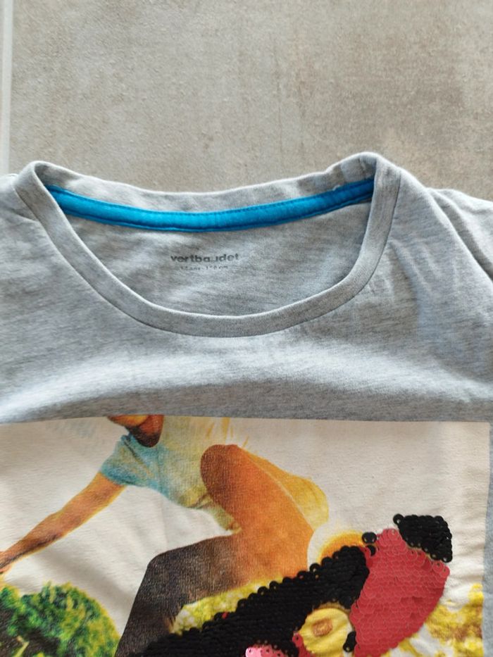 Tee-shirt à sequins 12 ans Vertbaudet - photo numéro 3