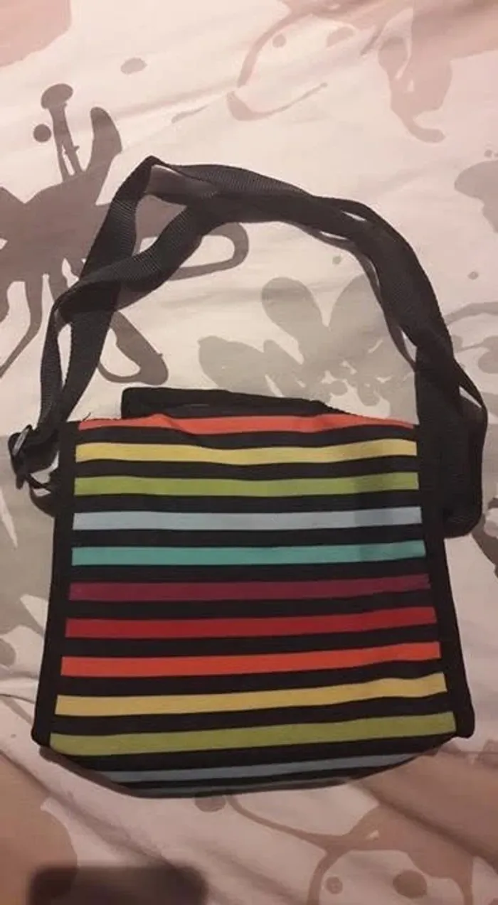 Little Marcel - Sac rayé multicolore - photo numéro 2