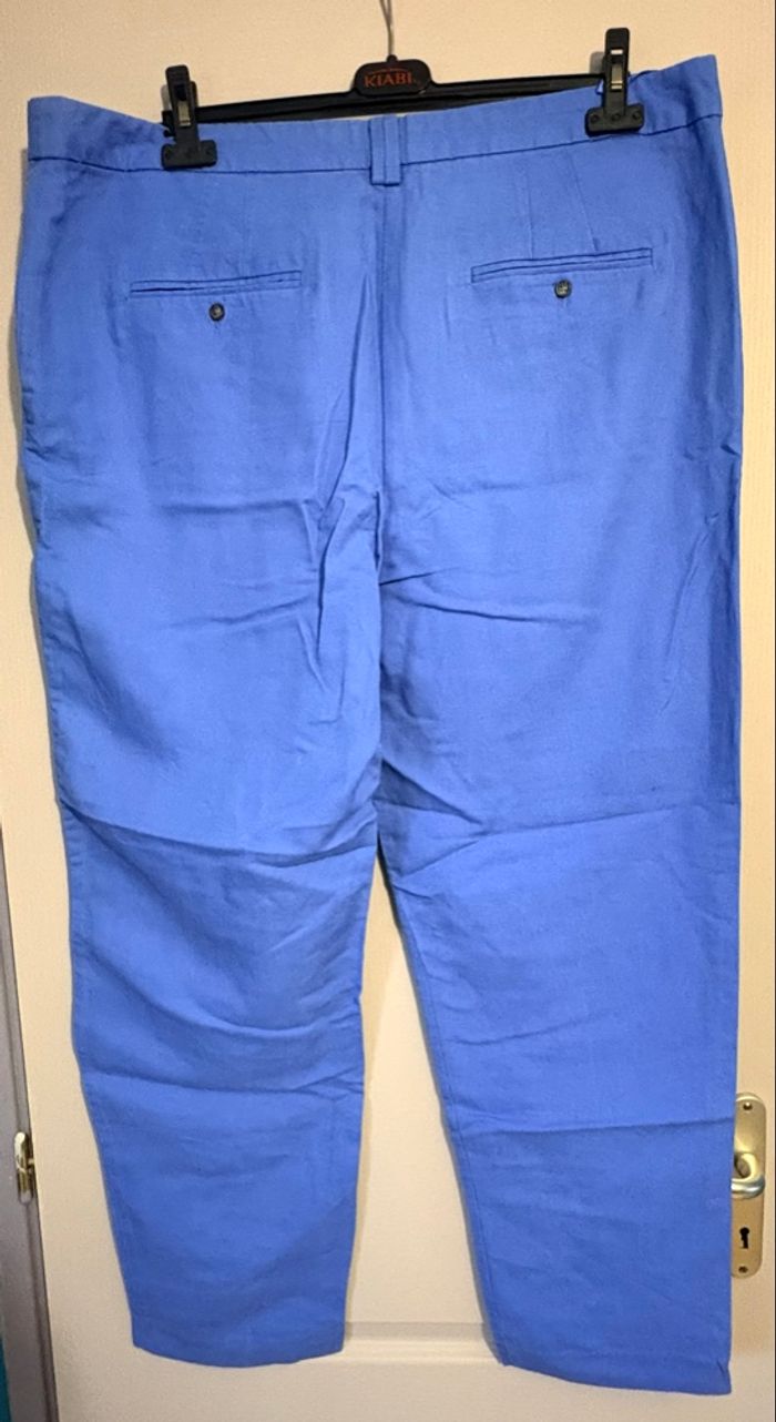 💙 Pantalon bleu M&S Mode – Taille 48 TBE - photo numéro 3