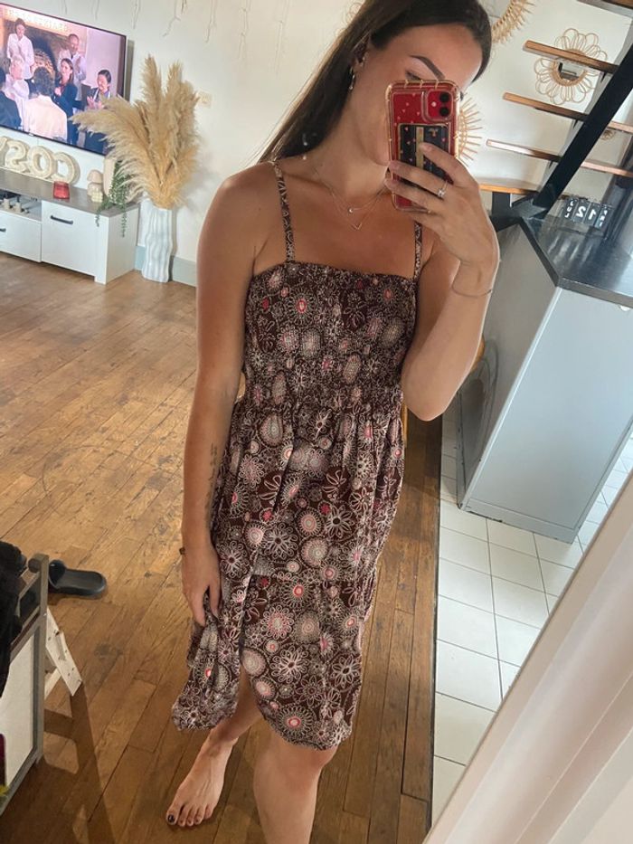 Robe à motifs coloré en coton - photo numéro 3