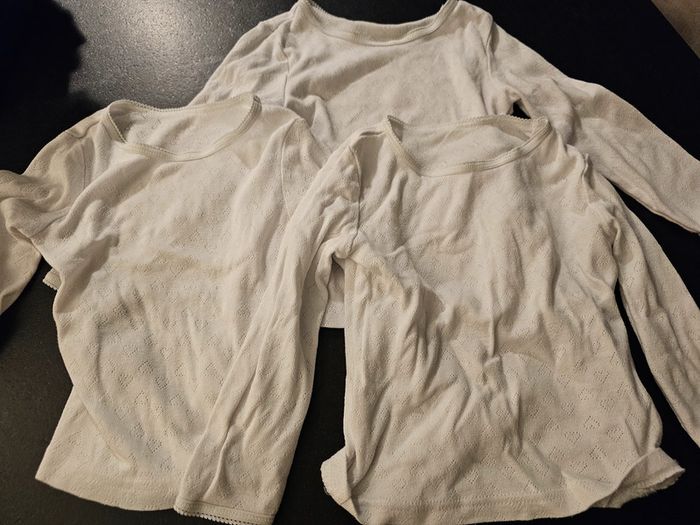 3 chemises maillot de corps fille 3 ans