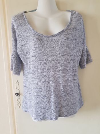 Top manches courtes – Gris bleuté