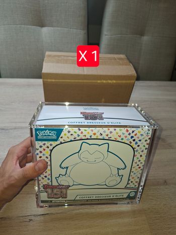 Protection acrylique etb pokemon aimantée épaisse de qualité premium