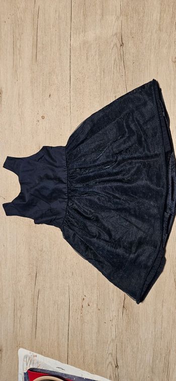 Robe courte bleue, sans manche, avec tulle,Kiabi, 5 ans