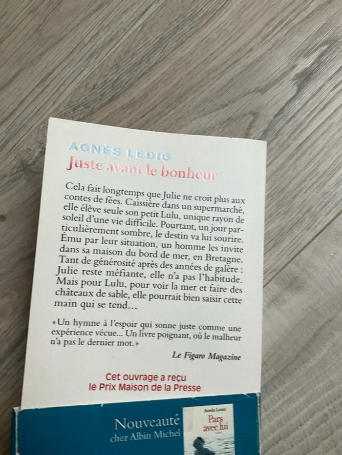 Livre de poche, juste avant le bonheur d’Agnès Ledig - photo numéro 3