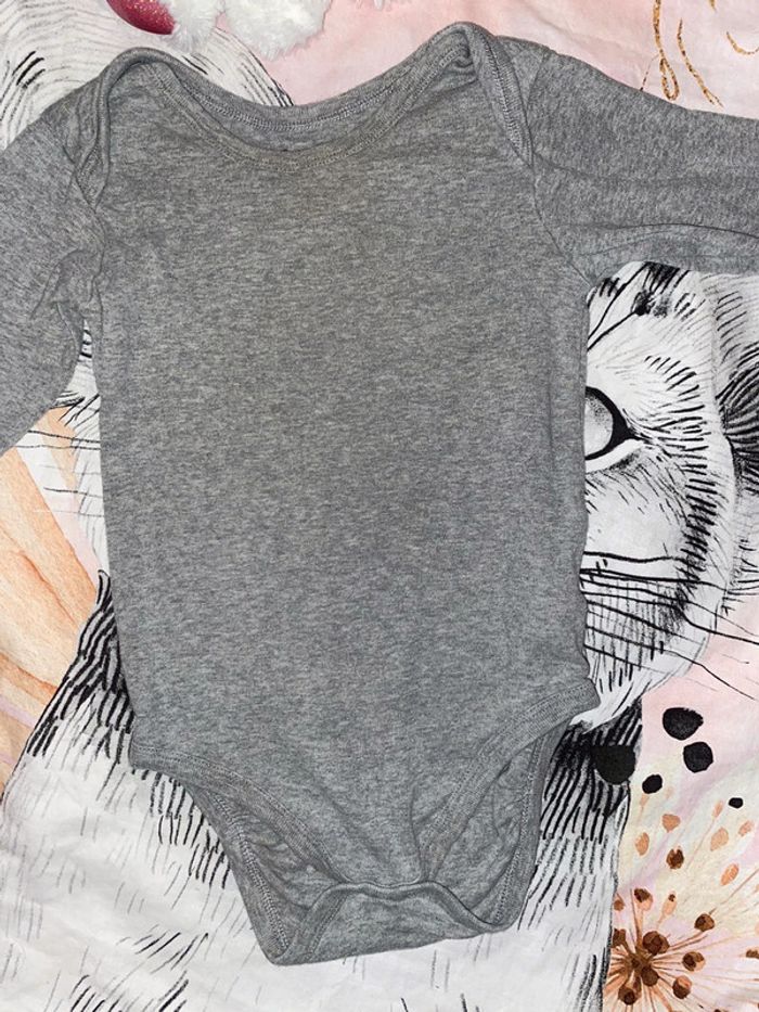 Body manches longues, taille 12-24 mois, marque Lupilu. - photo numéro 2