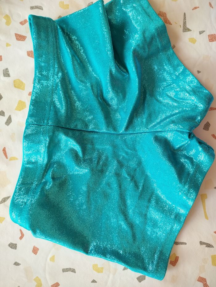 Justaucorps gym et short  bleu 8ans - photo numéro 5