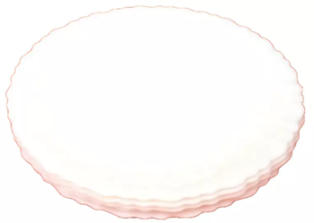 Années 1970  5 assiettes plates Arcopal France  Modèle Feston  Couleur Blanc lait