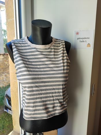 21 – Crop top rayé Tally Weijl 🌸