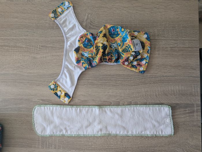 Lot Couche Culotte entrainement lavable Bamboolik + insert en chanvre