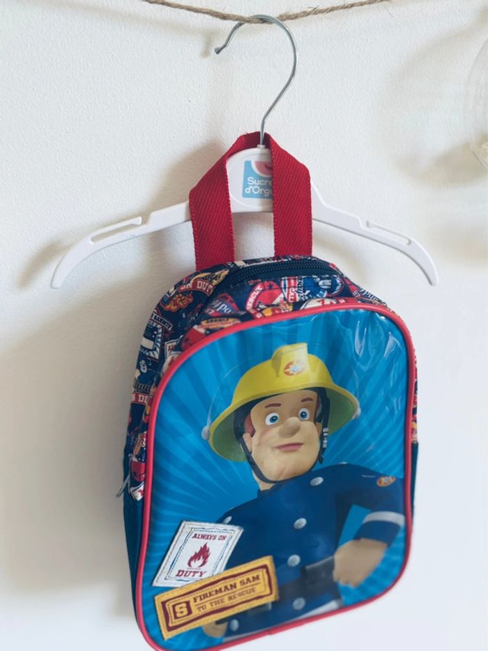🎒 Petit sac à dos Crèche/Maternelle - Sam le Pompier 🔥 - photo numéro 2