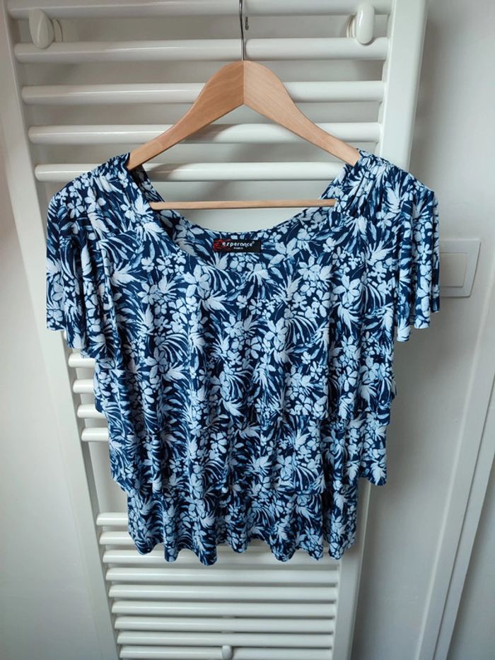 Top fleuri a volants M/L/XL - photo numéro 5