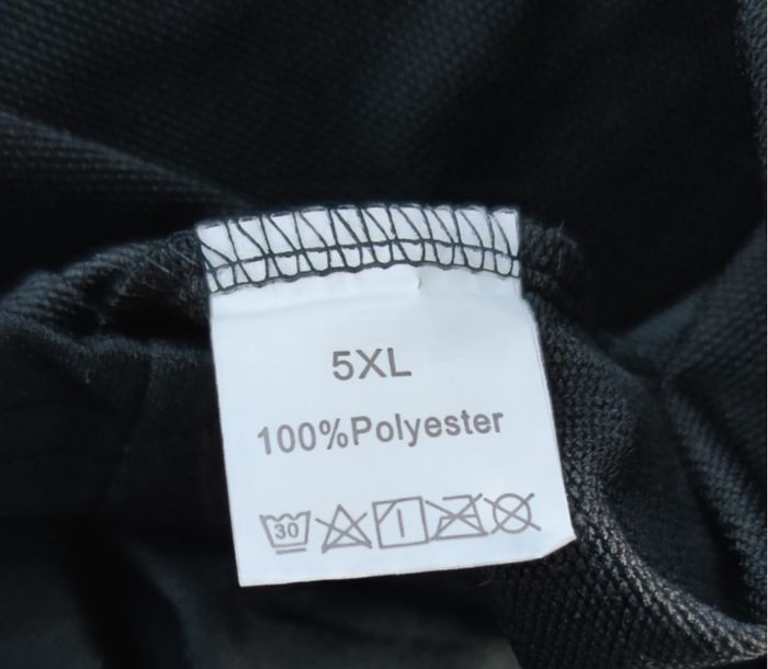 T-shirt Basique Noir 5XL (Grande Taille) - 100% Polyester - TBE - photo numéro 4