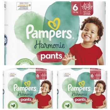 Lot de 72 Couches Pampers Harmonie Pants 15+kg Taille 6 Neuf
