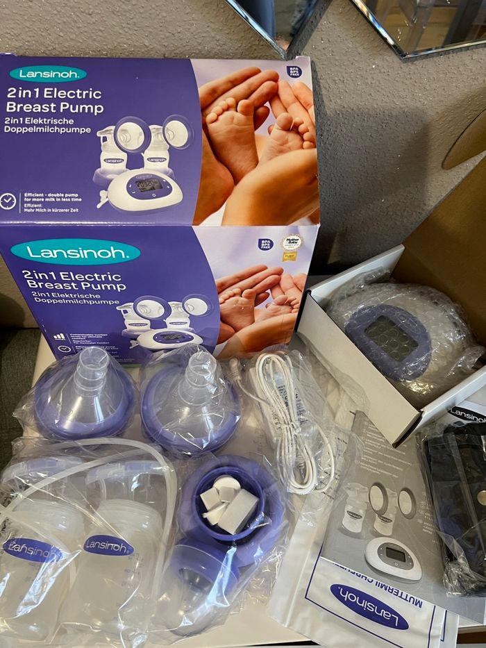 Tire lait neuf tire lait double neuf tire lait lansinoh - photo numéro 2