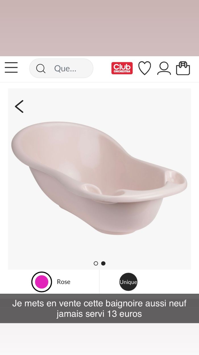 Baignoire rose