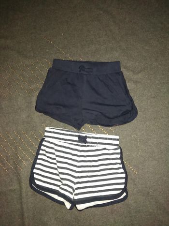 Lot de 2 shorts élastique marin