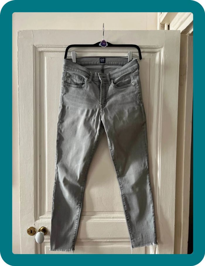 Jean gris true skinny taille 38 - Gap