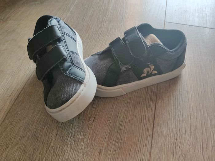 Chaussures baskets à scratch effet jean Le coq sportif Taille 24 - photo numéro 2