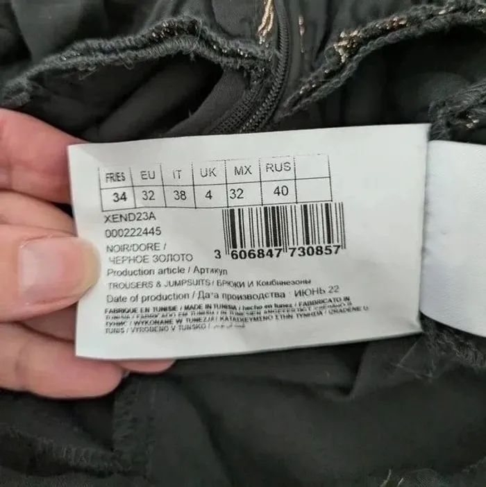 Combinaison chic noire et dorée - Naf Naf - taille 34/36 - photo numéro 8