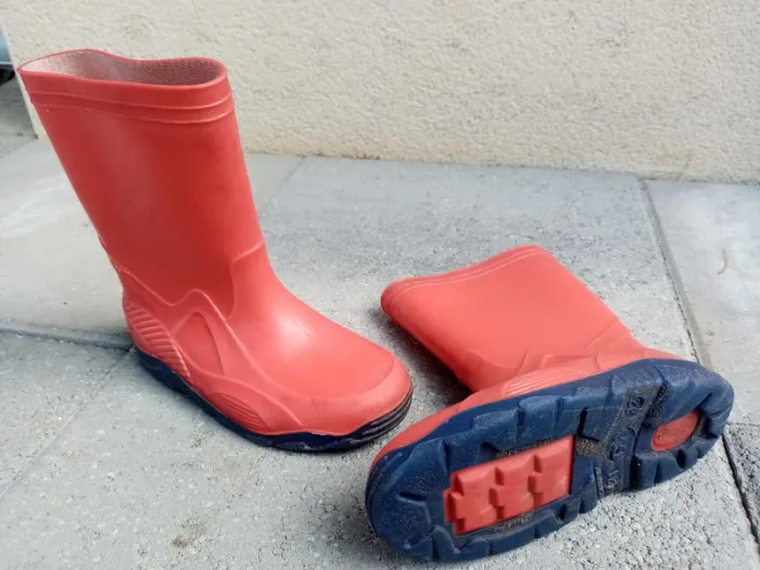 Bottes de pluie rouge