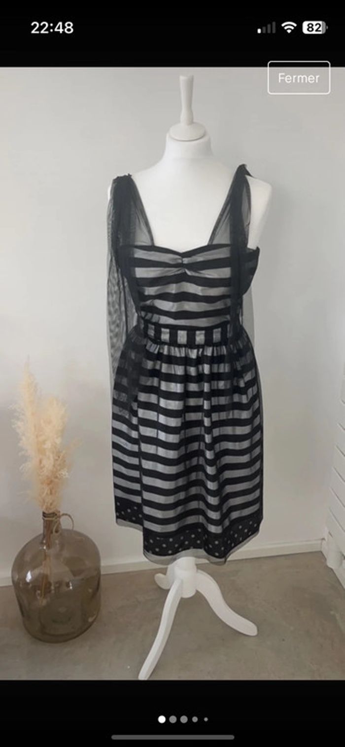 Robe de soirée Naf Naf XS neuve