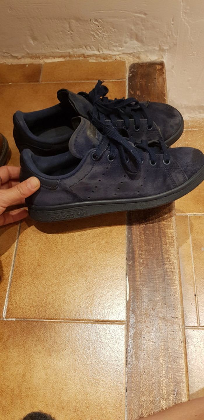 Stan smith en daim marine - photo numéro 3