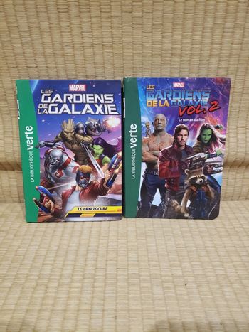 Lot de 2 livres de la bibliothèque verte les gardiens de la galaxie