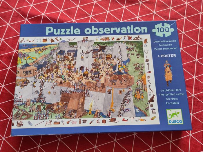 Puzzle observation Djeco 100 pièces "le château fort" - photo numéro 5