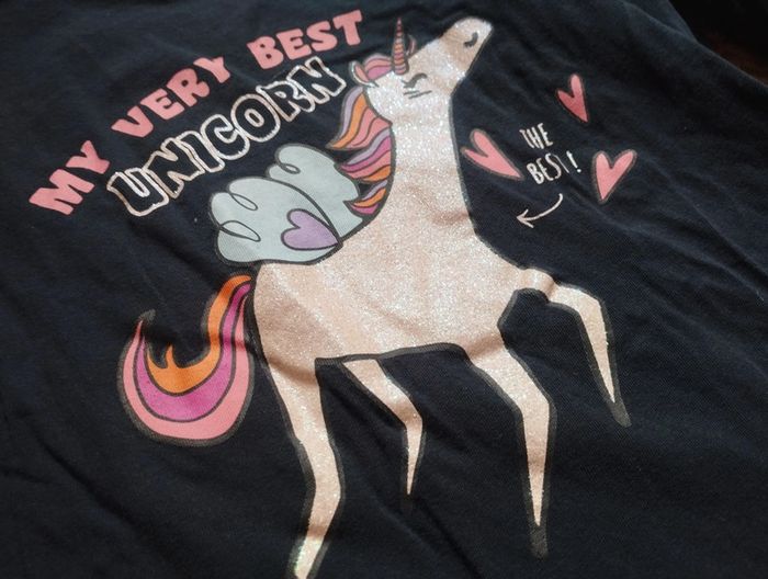 Lot t-shirts 10ans Kiabi licorne - photo numéro 10