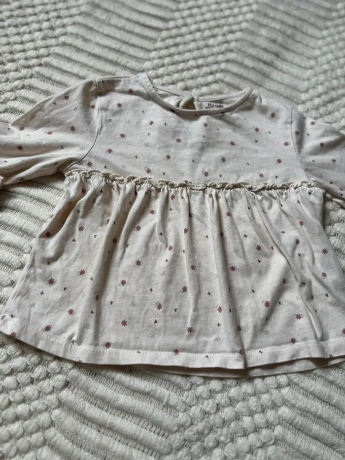 TEE shirt manche longues fille 36 mois kiabi
