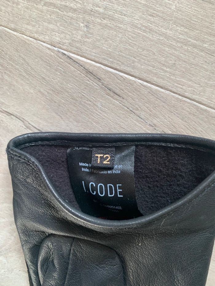 Gants noirs i.code taille 2 - photo numéro 6