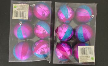 Lot de 12 boules de Noël