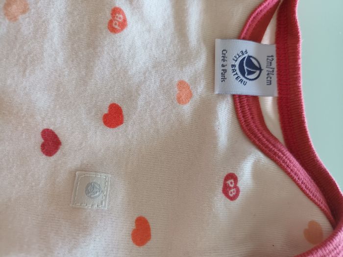 Lot de 3 bodies petit bateau, manches longues, 12 mois - photo numéro 4