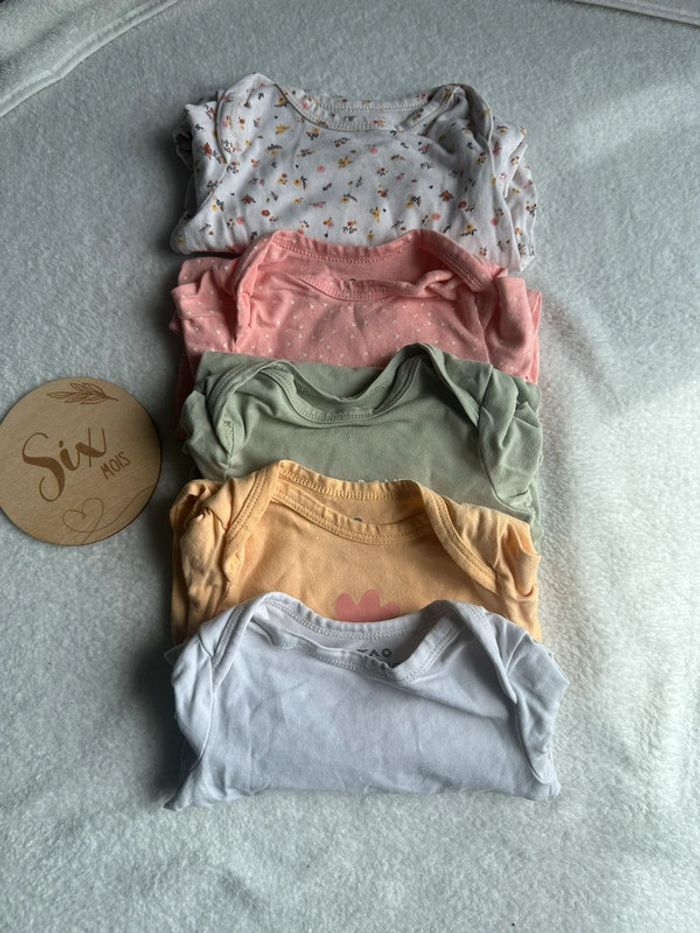 Lot de 5 body manche longue
