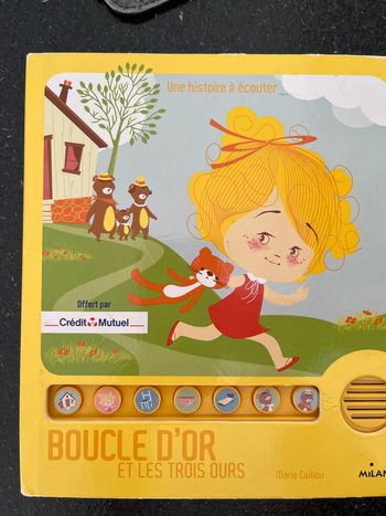 Boucle d’or et les trois ours livre sonore