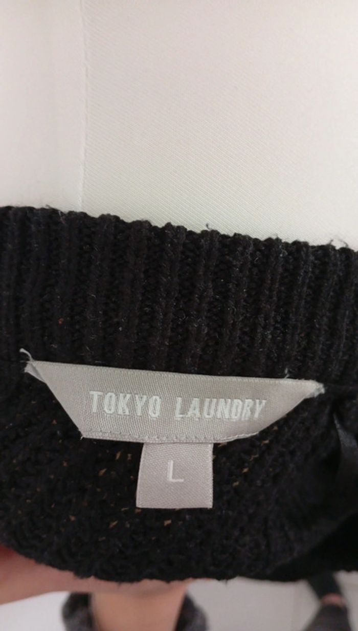 Robe pull tricot noir. Taille L - photo numéro 4
