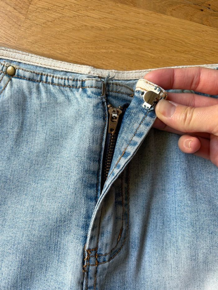 Mini jupe en jeans fille - photo numéro 2