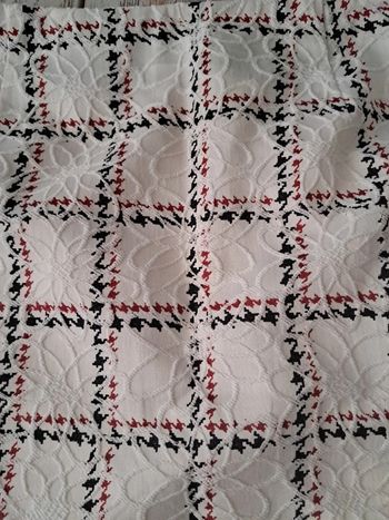 Jupe rétro à motifs brodé