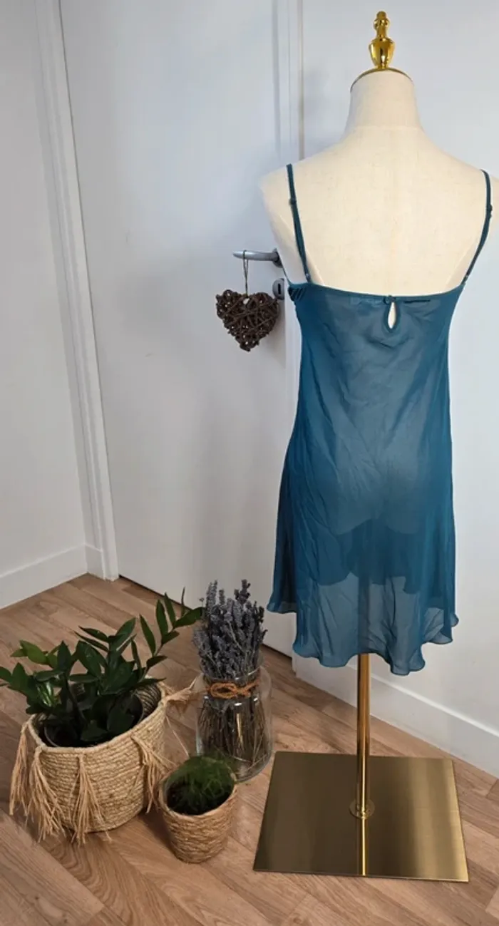 Nuisette Darjeeling vert foncé&bleu taille 40 - photo numéro 3