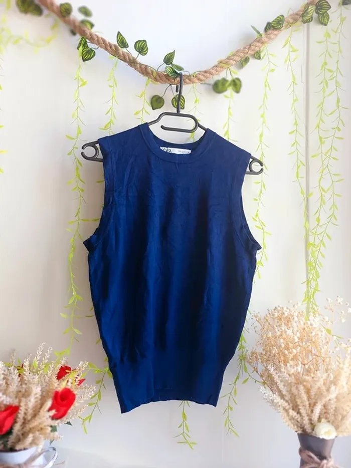 Top Zara – M – Bleu – État : Excellent