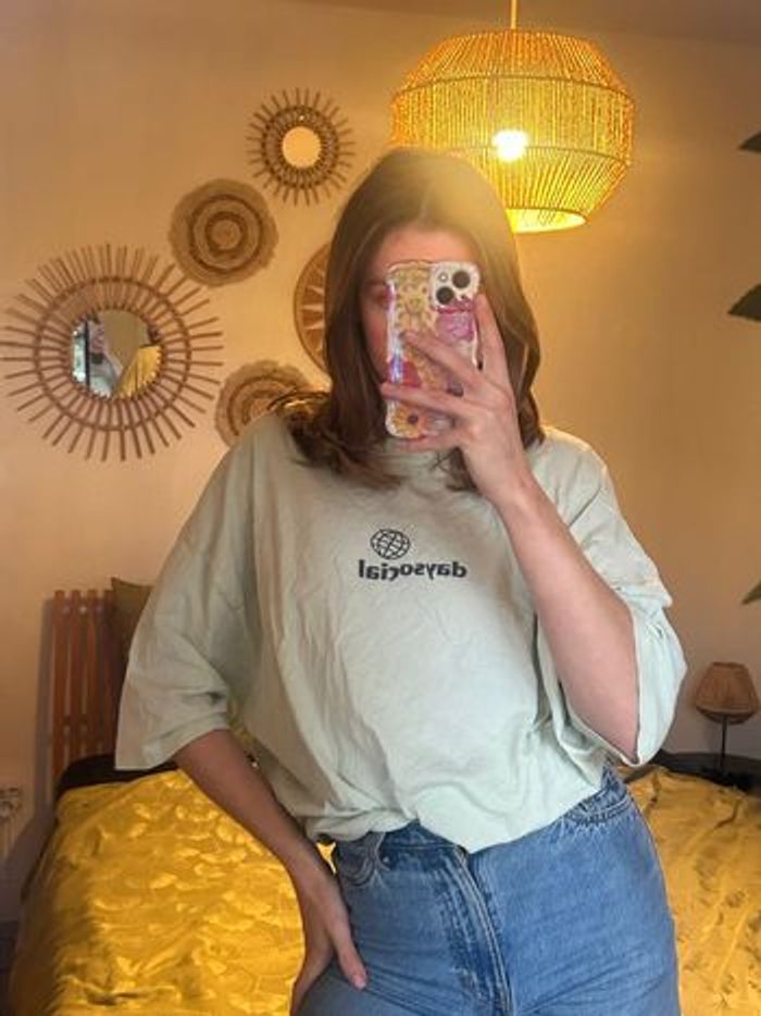 👕 T-shirt oversize beige – ASOS DESIGN – Taille S - photo numéro 6