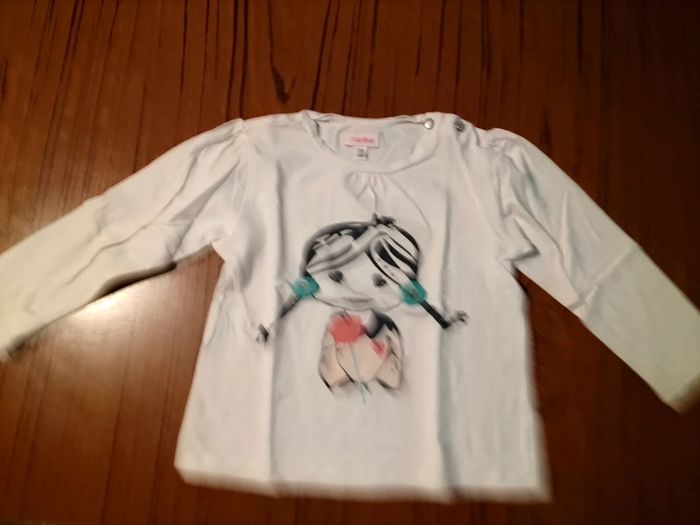 Tee-shirt manches longues blanc en 24mois Marèse