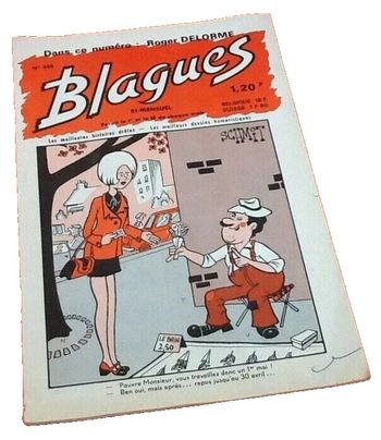 0Blagues   (1973)     N° 455  Dans ce Numéro : Roger Delorme  Editions Rouff 