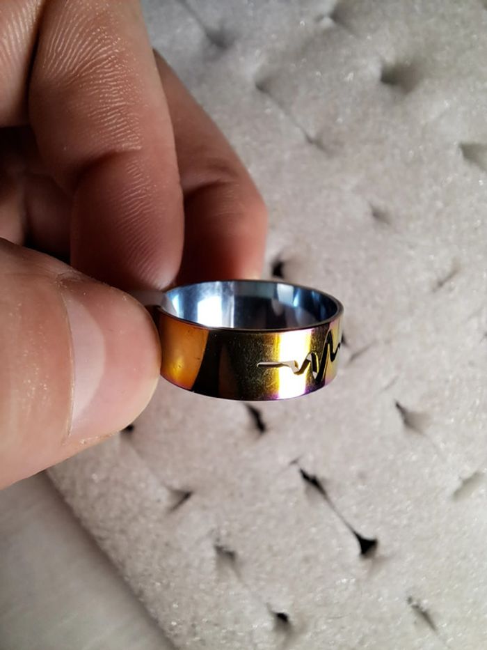 Bague acier inoxydable silhouette - photo numéro 5