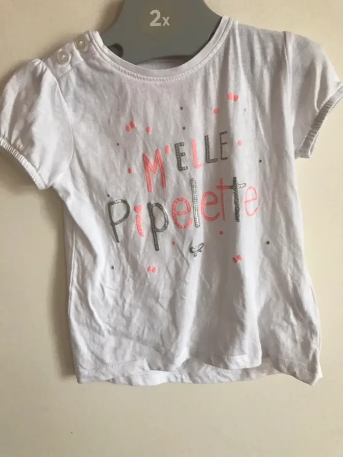 T shirt gemo 24 mois miss pipelette