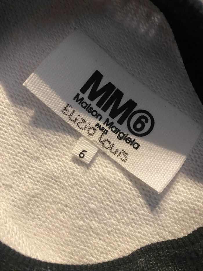 sweat-shirt noir MM6 Maison Margiela taille 6 ans - photo numéro 3